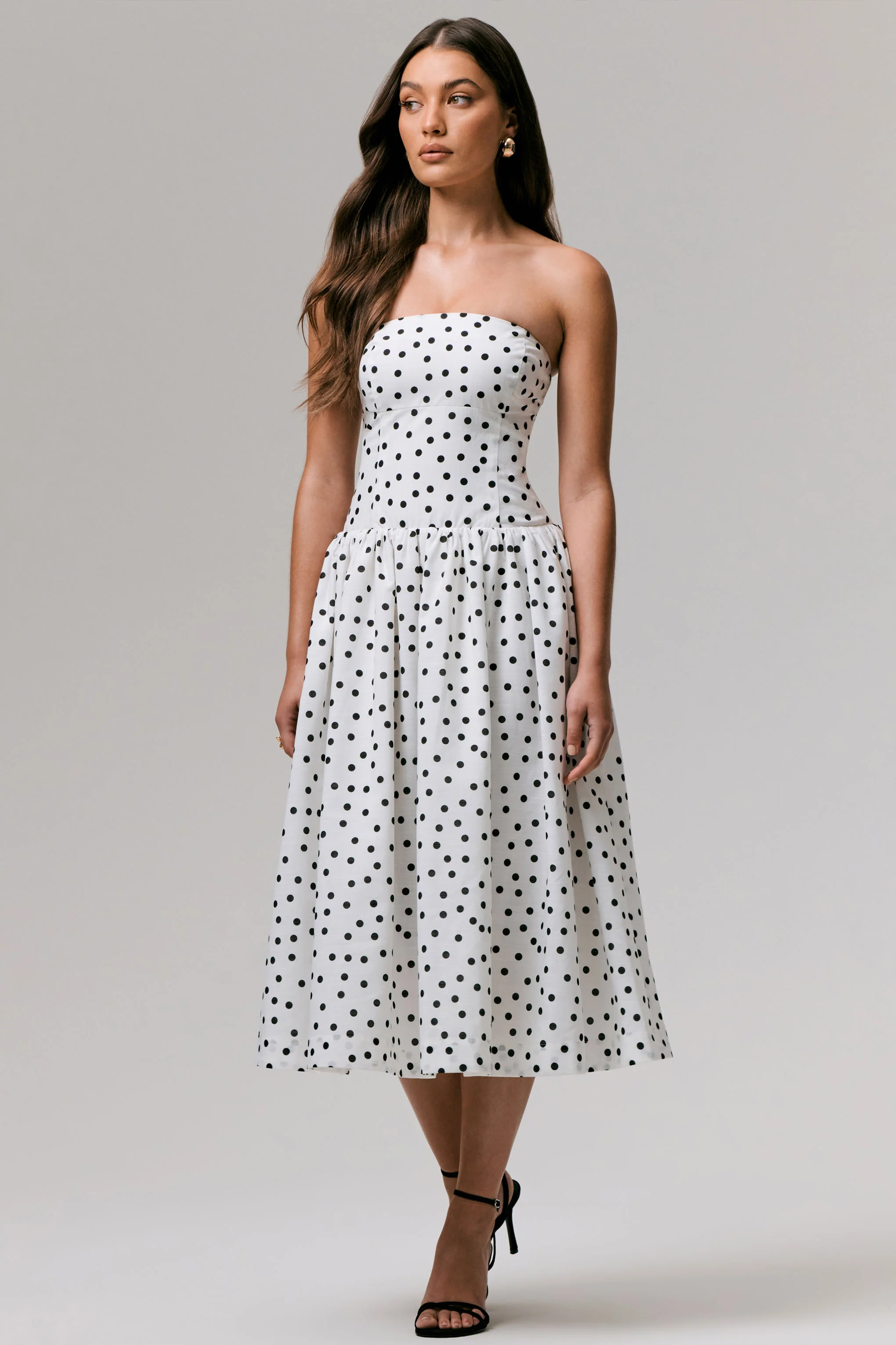 Triumph | Robe mi-longue bandeau à pois - Image 4