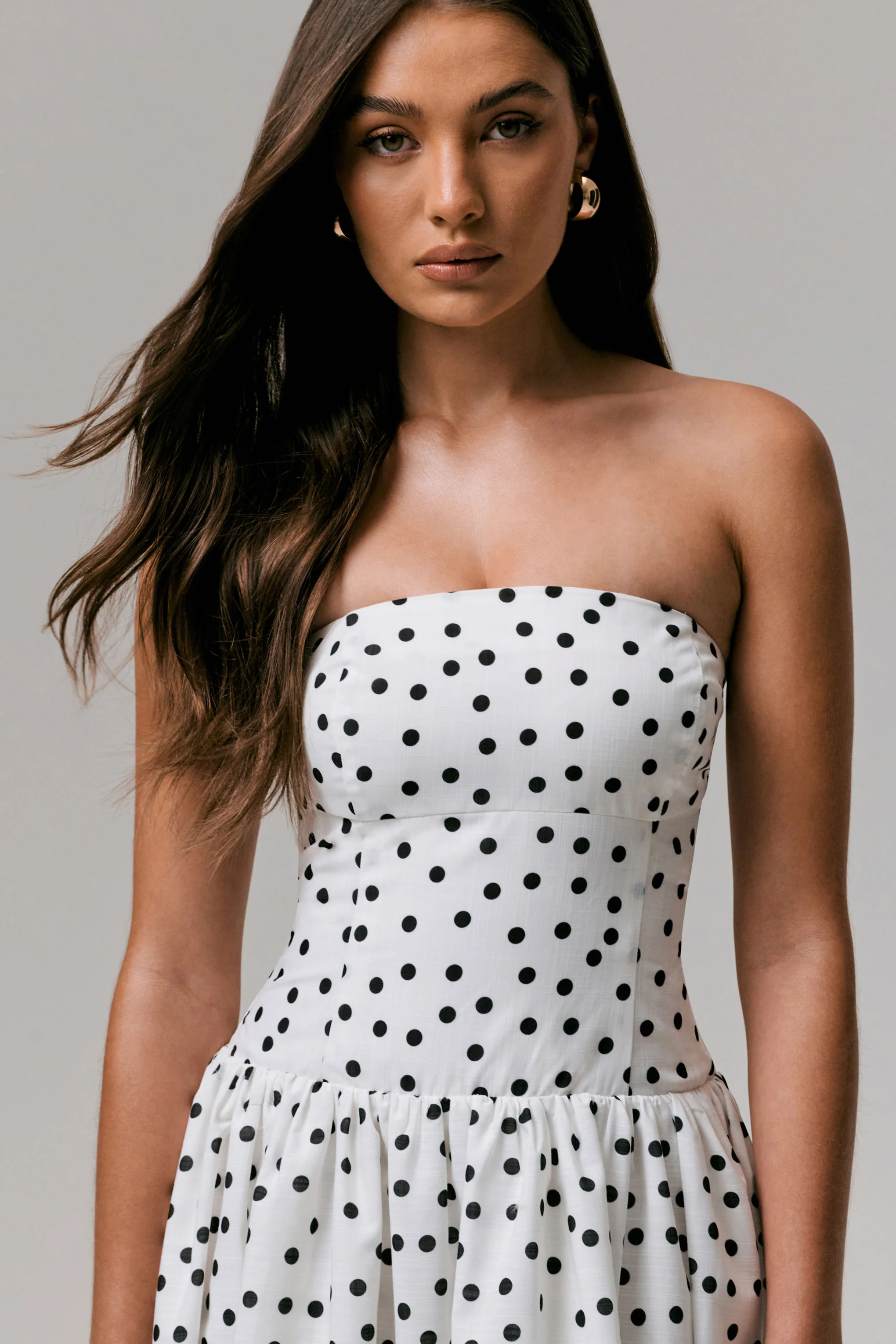 Triumph | Robe mi-longue bandeau à pois - Image 5