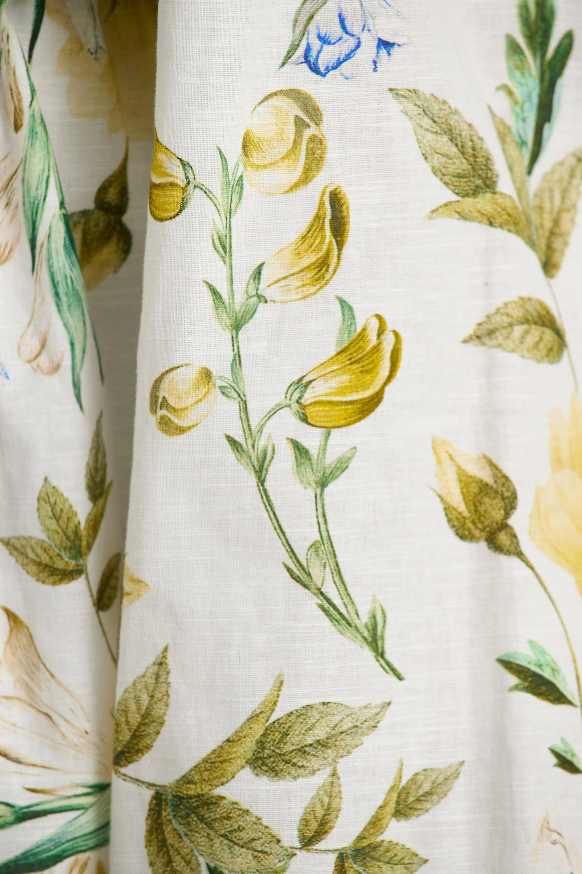 Waterfall | Combishort asymétrique à imprimé floral citron avec manche longue - Image 6